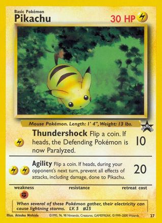 Pikachu (27) (27) 027  WoTC Promo - Promo WoTC Promo Pokemon Single  Squirtle Squad Card Shop.
