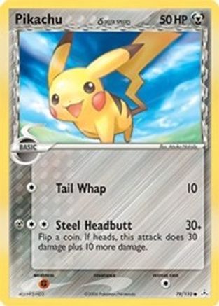 Pikachu (Delta Species) 079  Holon Phantoms - Common Holon Phantoms Pokemon Single  Squirtle Squad Card Shop.