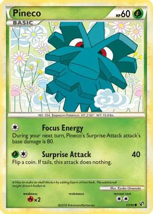 Pineco (63)  - Reverse Holofoil Undaunted - Common