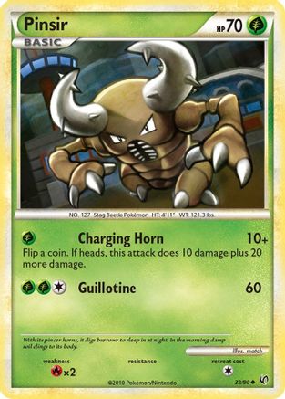 Pinsir  - Reverse Holofoil Undaunted - Uncommon Undaunted Pokemon Single  Squirtle Squad Card Shop.
