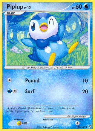 Piplup 121  Supreme Victors - Common Supreme Victors Pokemon Single  Squirtle Squad Card Shop.