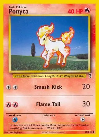 Ponyta 087  Legendary Collection - Common Legendary Collection Pokemon Single  Squirtle Squad Card Shop.