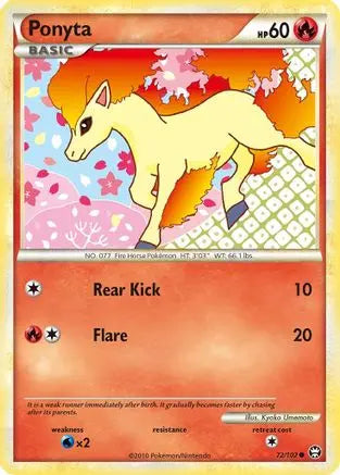 Ponyta 072  Triumphant - Common