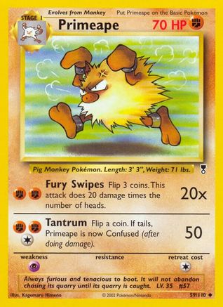 Primeape  Legendary Collection - Uncommon Legendary Collection Pokemon Single  Squirtle Squad Card Shop.