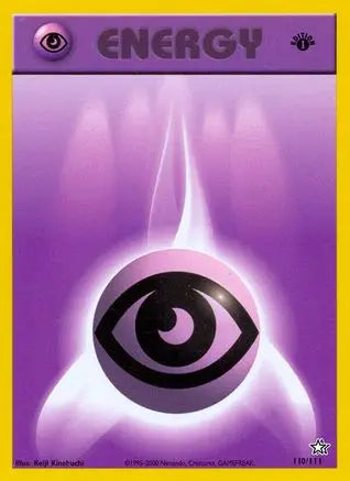 Psychic Energy 110  - 1st Edition Neo Genesis - Common Neo Genesis Pokemon Single  Squirtle Squad Card Shop.