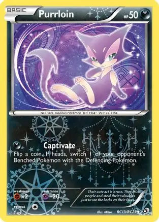 Purrloin RC13  - Holofoil Legendary Treasures Radiant Collection - Uncommon Legendary Treasures: Radiant Collection Pokemon Single  Squirtle Squad Card Shop.