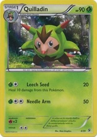 Quilladin  - Holofoil Kalos Starter Set - Common Kalos Starter Set Pokemon Single  Squirtle Squad Card Shop.