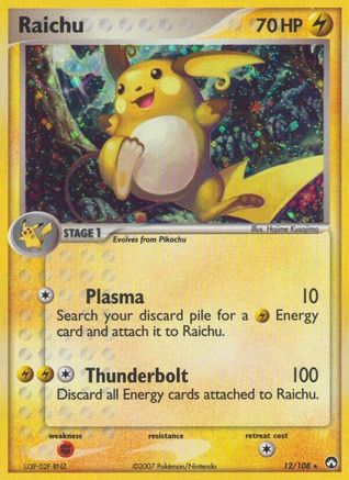 Raichu  - Holofoil Power Keepers - Holo Rare Power Keepers Pokemon Single  Squirtle Squad Card Shop.