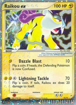 Raikou ex  - Holofoil Team Magma vs Team Aqua - Ultra Rare Team Magma vs Team Aqua Pokemon Single  Squirtle Squad Card Shop.
