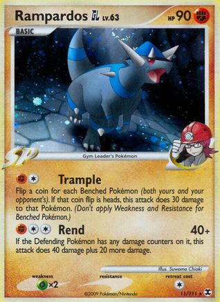 Rampardos GL  - Reverse Holofoil Rising Rivals - Holo Rare Rising Rivals Pokemon Single  Squirtle Squad Card Shop.