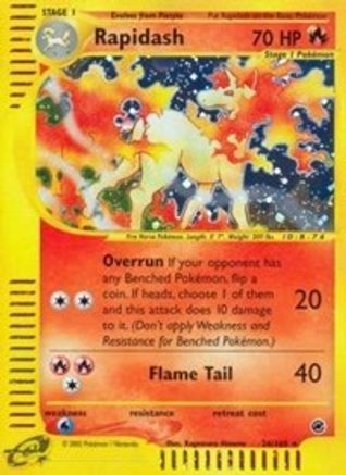 Rapidash (26)  - Reverse Holofoil Expedition - Holo Rare Expedition Pokemon Single  Squirtle Squad Card Shop.