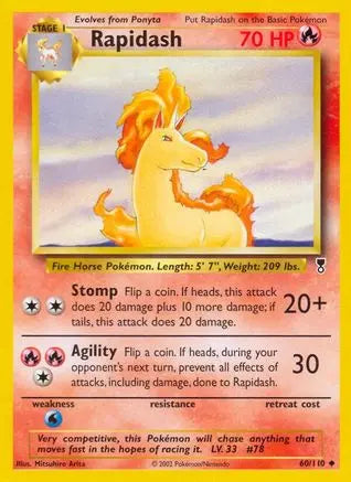 Rapidash  Legendary Collection - Uncommon Legendary Collection Pokemon Single  Squirtle Squad Card Shop.