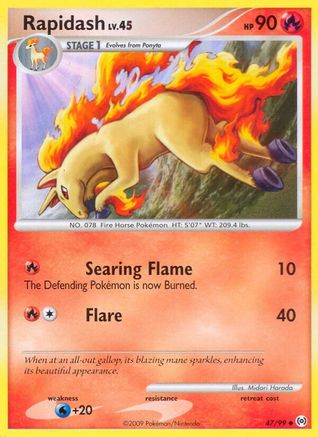 Rapidash (47) (47) 047  Arceus - Uncommon Arceus Pokemon Single  Squirtle Squad Card Shop.