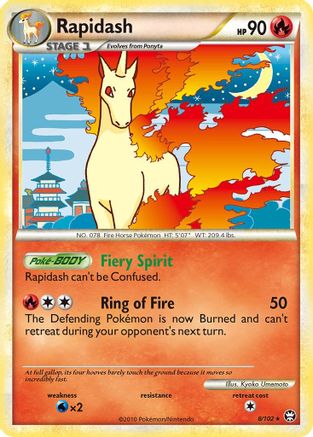 Rapidash  - Reverse Holofoil Triumphant - Holo Rare Triumphant Pokemon Single  Squirtle Squad Card Shop.
