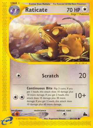 Raticate  Skyridge - Common Skyridge Pokemon Single  Squirtle Squad Card Shop.