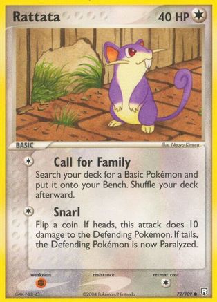 Rattata 072/109  Team Rocket Returns - Common Team Rocket Returns Pokemon Single  Squirtle Squad Card Shop.