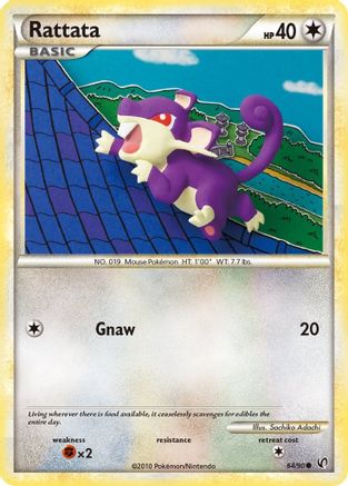 Rattata 064  Undaunted - Common Undaunted Pokemon Single  Squirtle Squad Card Shop.