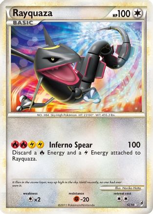 Rayquaza (Shiny)  - Holofoil Call of Legends - Shiny Holo Rare Call of Legends Pokemon Single  Squirtle Squad Card Shop.