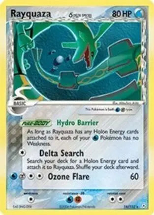 Rayquaza - 016/110 (Delta Species)/110  - Holofoil Holon Phantoms - Holo Rare