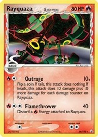 Rayquaza - 026/110 (Delta Species)/110  - Reverse Holofoil Holon Phantoms - Rare Holon Phantoms Pokemon Single  Squirtle Squad Card Shop.