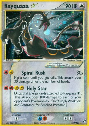 Rayquaza Star  Deoxys - Ultra Rare Deoxys Pokemon Single  Squirtle Squad Card Shop.