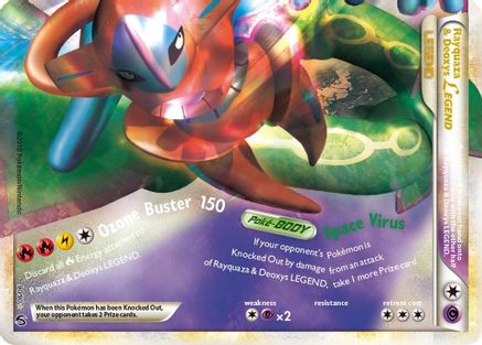Rayquaza & Deoxys Legend (Bottom)  - Holofoil Undaunted - Ultra Rare Undaunted Pokemon Single  Squirtle Squad Card Shop.