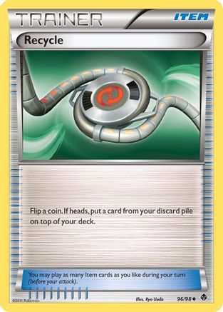 Recycle/98  - Reverse Holofoil Emerging Powers - Uncommon Emerging Powers Pokemon Single  Squirtle Squad Card Shop.