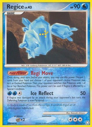 Regice  Legends Awakened - Rare Legends Awakened Pokemon Single  Squirtle Squad Card Shop.