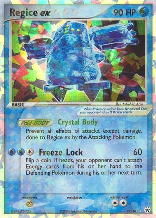 Regice ex  - Holofoil Hidden Legends - Ultra Rare Hidden Legends Pokemon Single  Squirtle Squad Card Shop.