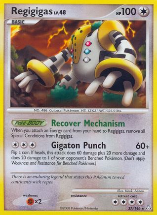 Regigigas (37)  - Reverse Holofoil Legends Awakened - Rare Legends Awakened Pokemon Single  Squirtle Squad Card Shop.