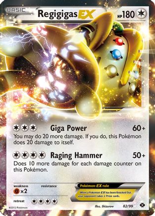 Regigigas EX  - Holofoil Next Destinies - Ultra Rare Next Destinies Pokemon Single  Squirtle Squad Card Shop.