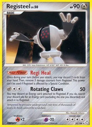 Registeel  Legends Awakened - Rare Legends Awakened Pokemon Single  Squirtle Squad Card Shop.
