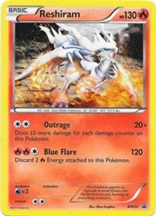 Reshiram - BW23  - Holofoil Black and White Promos - Promo Black and White Promos Pokemon Single  Squirtle Squad Card Shop.