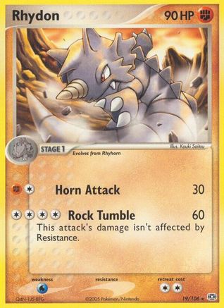Rhydon  Emerald - Rare Emerald Pokemon Single  Squirtle Squad Card Shop.