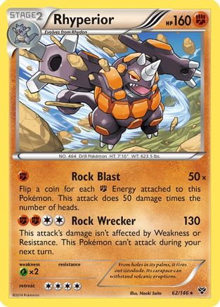 Rhyperior  - Holofoil XY Base Set - Holo Rare XY Base Set Pokemon Single  Squirtle Squad Card Shop.