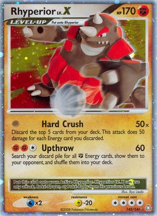 Rhyperior LV.X  - Holofoil Legends Awakened - Ultra Rare Legends Awakened Pokemon Single  Squirtle Squad Card Shop.