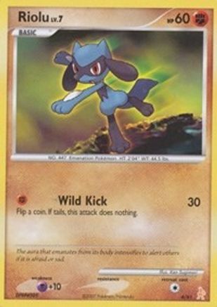 Riolu  DP Trainer Kit Manaphy & Lucario - Common DP Trainer Kit: Manaphy & Lucario Pokemon Single  Squirtle Squad Card Shop.