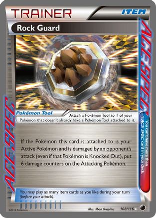 Rock Guard  - Holofoil Plasma Freeze - Rare Ace Plasma Freeze Pokemon Single  Squirtle Squad Card Shop.