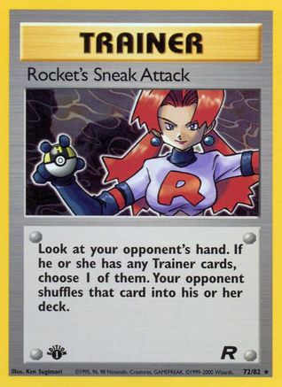 Rocket's Sneak Attack (72) (72) 072  - 1st Edition Team Rocket - Rare Team Rocket Pokemon Single  Squirtle Squad Card Shop.
