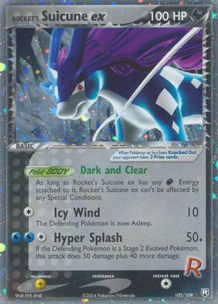 Rocket's Suicune ex 105  - Holofoil Team Rocket Returns - Ultra Rare Team Rocket Returns Pokemon Single  Squirtle Squad Card Shop.