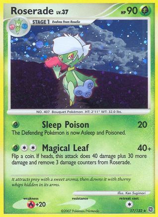 Roserade  - Holofoil Secret Wonders - Holo Rare Secret Wonders Pokemon Single  Squirtle Squad Card Shop.