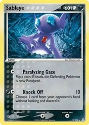 Sableye  - Reverse Holofoil Holon Phantoms - Rare