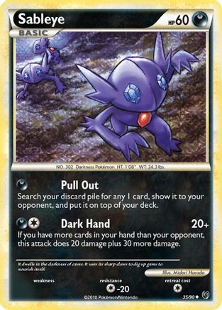 Sableye 035  Undaunted - Uncommon Undaunted Pokemon Single  Squirtle Squad Card Shop.