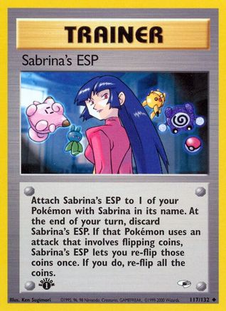Sabrina's ESP 117  - 1st Edition Gym Heroes - Uncommon Gym Heroes Pokemon Single  Squirtle Squad Card Shop.