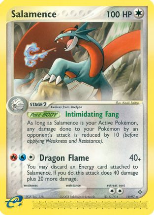 Salamence 019/97  - Reverse Holofoil Dragon - Rare Dragon Pokemon Single  Squirtle Squad Card Shop.