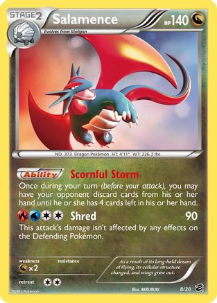 Salamence 008  - Holofoil Dragon Vault - Holo Rare Dragon Vault Pokemon Single  Squirtle Squad Card Shop.