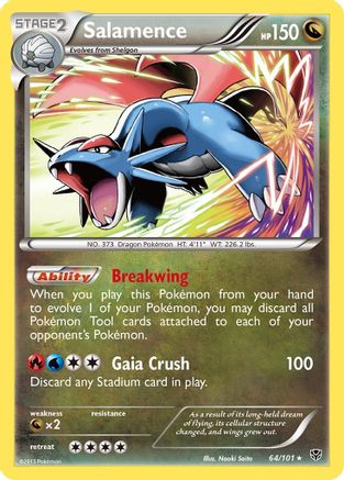 Salamence 064  - Holofoil Plasma Blast - Holo Rare Plasma Blast Pokemon Single  Squirtle Squad Card Shop.