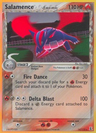 Salamence (Delta Species) 014  - Reverse Holofoil Delta Species - Holo Rare Delta Species Pokemon Single  Squirtle Squad Card Shop.