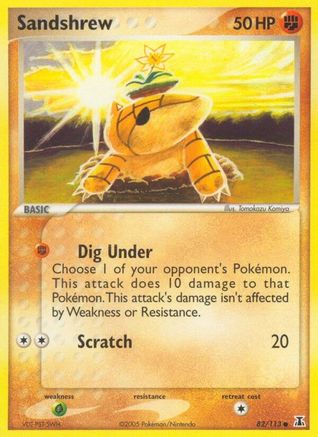Sandshrew 082  Delta Species - Common Delta Species Pokemon Single  Squirtle Squad Card Shop.