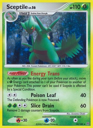 Sceptile  - Reverse Holofoil Stormfront - Holo Rare Stormfront Pokemon Single  Squirtle Squad Card Shop.